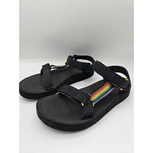 Teva Midform Universal Pride Sandal Rainbow Adjustable Strap Outdoor Shoe Size 9